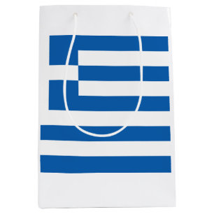 Greek Flag (Greece) Medium Gift Bag