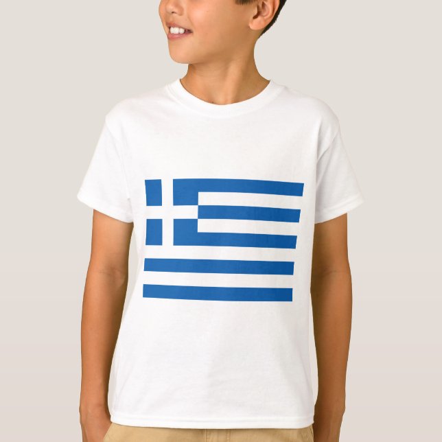 Greek Flag (Greece) T-Shirt (Front)