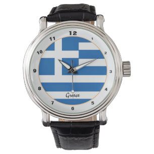 Greek Flag & Greece trendy fashion /design watch