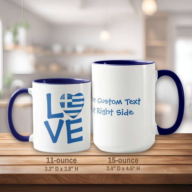Greek Flag Heart Mug (Creator Uploaded)
