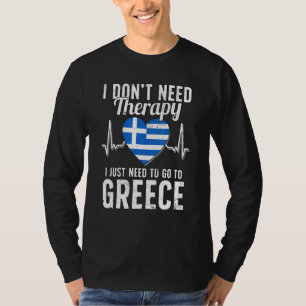 Greek Flag I Greece Flag I Vacation Greece T-Shirt