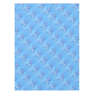 Greek flag in Athens Tablecloth