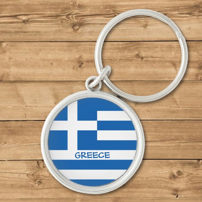 Greek Flag Key Ring (Creator Uploaded)