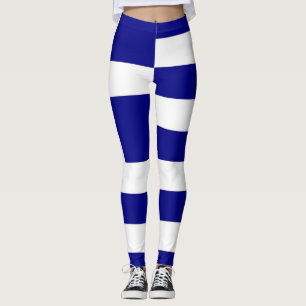 Greek flag leggings