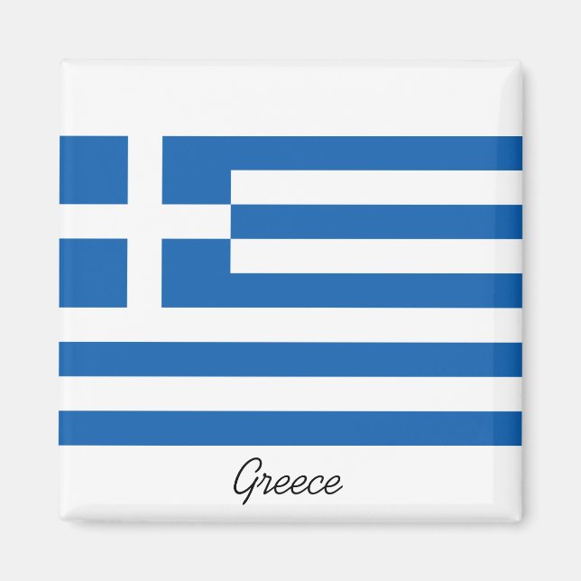 Greek Flag Magnet (Front)