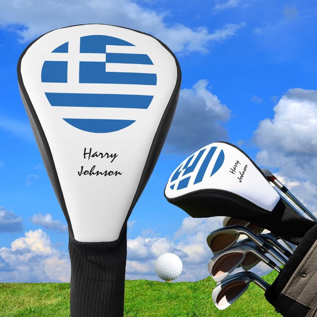 Greek Flag & Monogrammed Golf Clubs Covers Greece (Creator Uploaded)