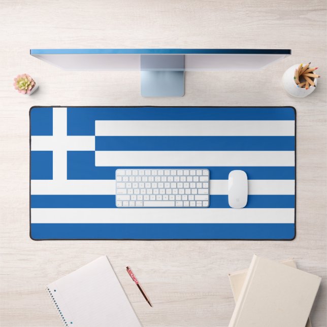 Greek | Flag of Greece Desk Mat (Office 1)