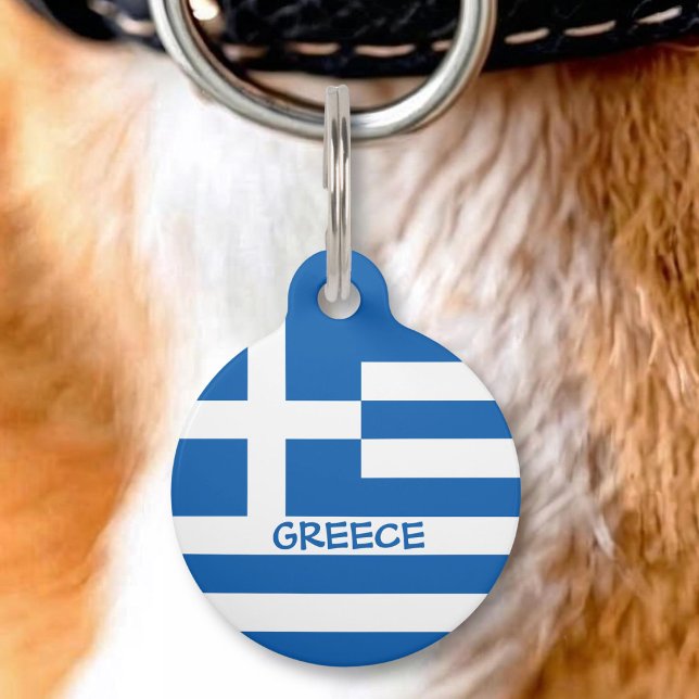Greek Flag Pet Tag (Creator Uploaded)