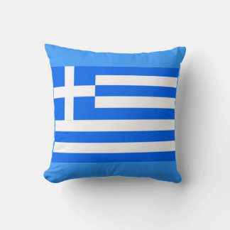 Greek flag pillow