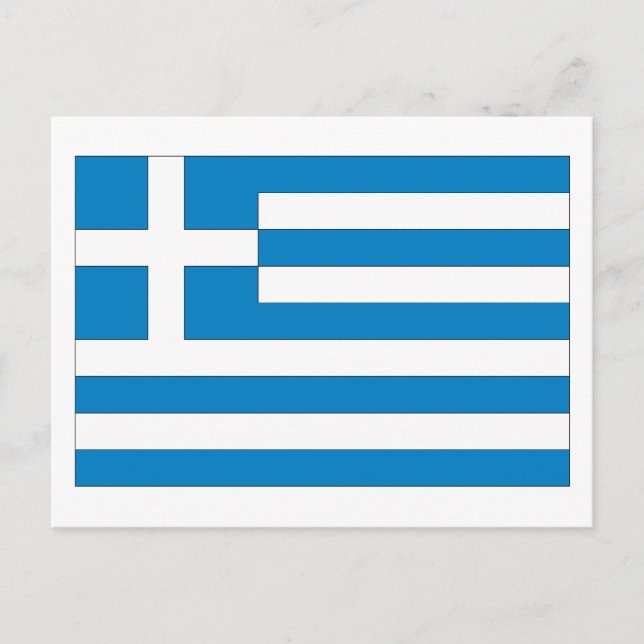 Greek Flag Postcard (Front)