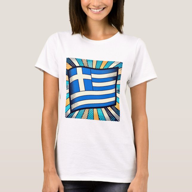Greek flag T-Shirt (Front)