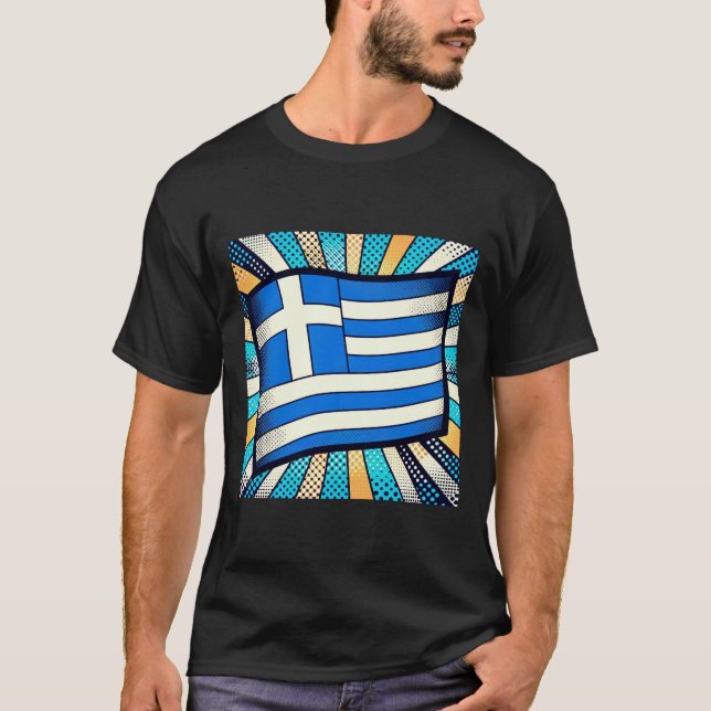 Greek flag T-Shirt (Front)