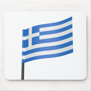 Greek flag toothpick mouse pad