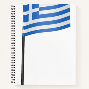 Greek flag toothpick notebook