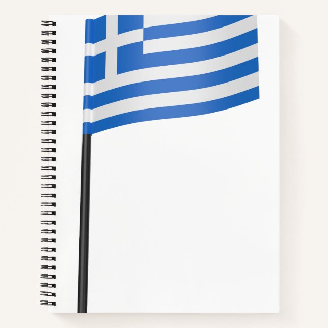 Greek flag toothpick notebook (Front)