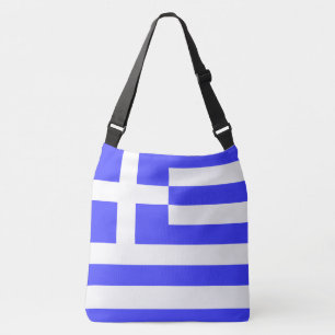 Greek Flag Total Crossbody Bag
