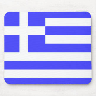 Greek Flag Total Mouse Pad