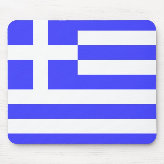 Greek Flag Total Mouse Pad (Front)
