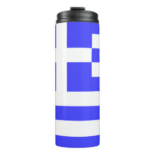 Greek Flag Total Thermal Tumbler