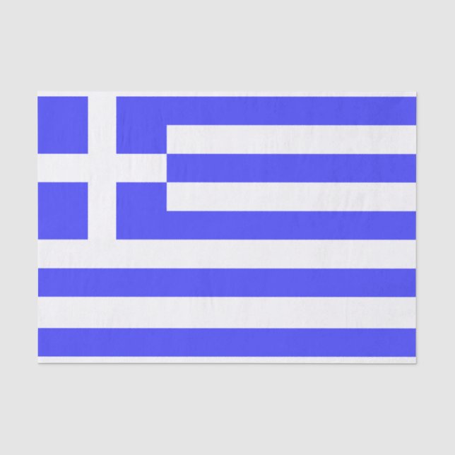Greek Flag Total Tissue Paper (Front)