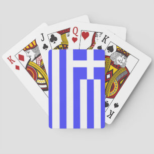 Greek Flag Totally Playing Cards
