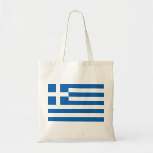 Greek Flag Tote Bag