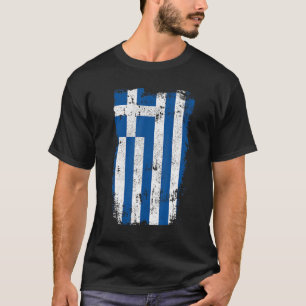 Greek Flag Vintage Pride Greece T-Shirt