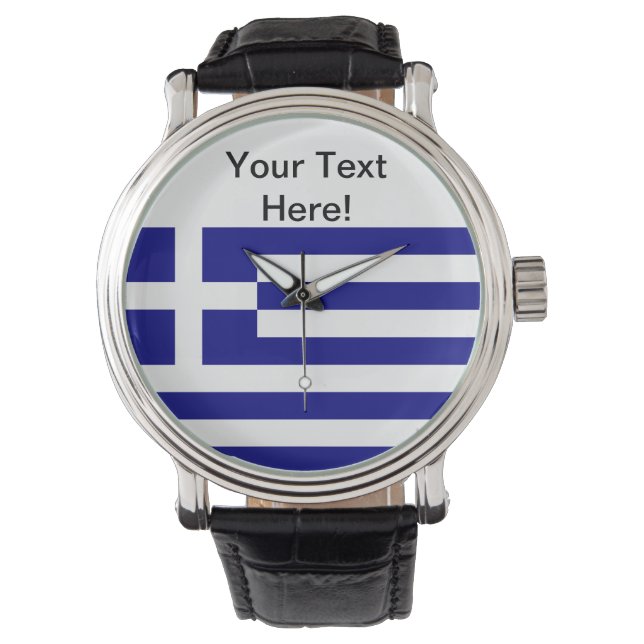 Greek Flag Watch (Front)