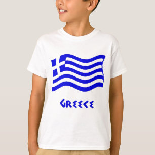 Greek Flag (Waving) T-Shirt