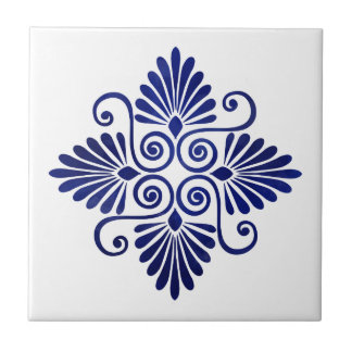 Greek Flourish Ornament Ceramic Tile