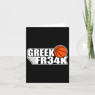 Greek Fr&#; k Bysketbyll Milwaukee Freak Geek Card
