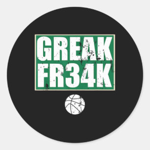 Greek Fr&#; k Milwaukee Wisconsin Bysketbyll Gift Classic Round Sticker