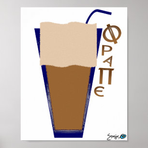Greek Frappe Coffee Print