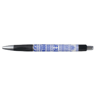 Greek Fret, Mediterranean Pattern, Blue