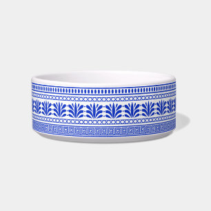 Greek Fret, Mediterranean Pattern, Blue Bowl