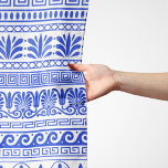 Greek Fret, Mediterranean Pattern, Blue Scarf<br><div class="desc">Elegant,  stylish and sophisticated Greek pattern in blue and white colour. Modern and trendy gift,  perfect for the Mediterranean lover in your life.</div>