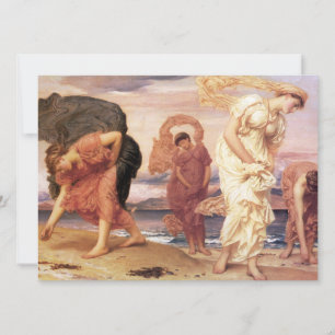 Greek Girls Picking up Pebbles Card