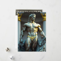 Greek God Greeting Card