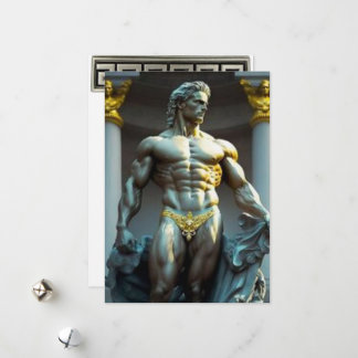 Greek God Greeting Card