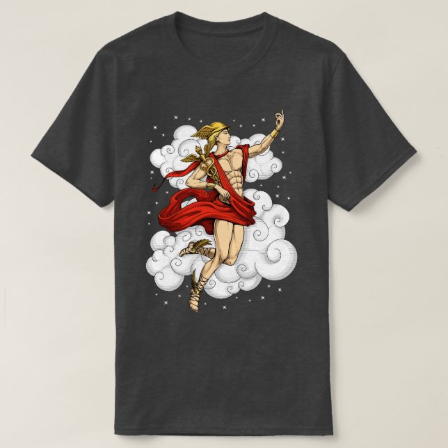 Greek God Hermes T-Shirt (Design Front)