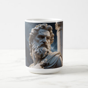 Greek God Statue Mug - Zeus Marble Bust Mug - Clas