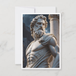 Greek God Statue Mug - Zeus Marble Bust Mug - Clas Invitation