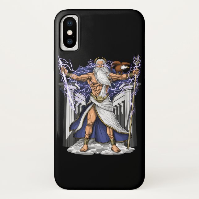 Greek God Zeus Case-Mate iPhone Case (Back)