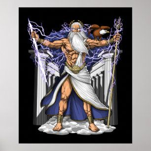 Greek God Zeus Poster