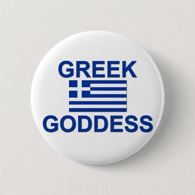 Greek Goddess 6 Cm Round Badge (Front)