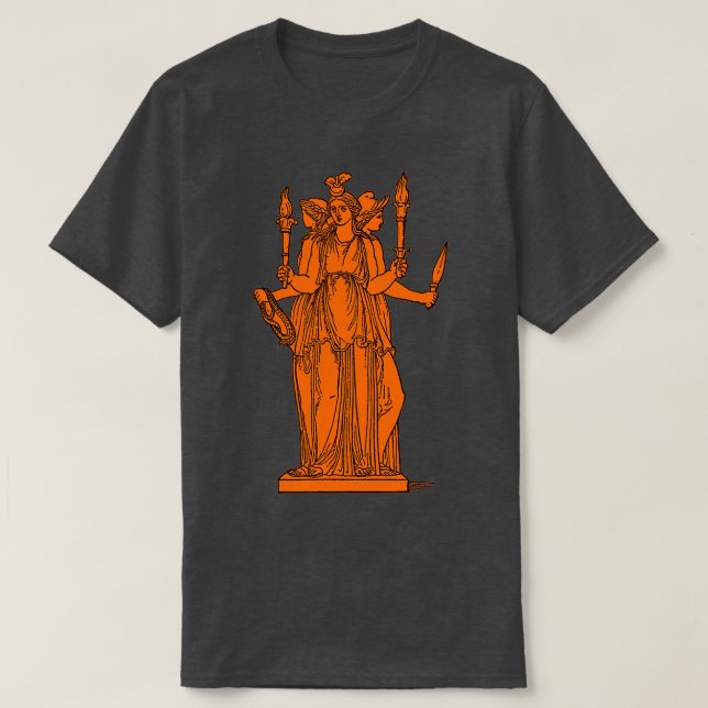 Greek Goddess Hecate T-Shirt (Design Front)