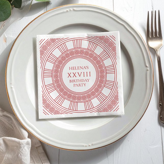 Greek goddess themed Birthday Party Napkin (Creator Uploaded)