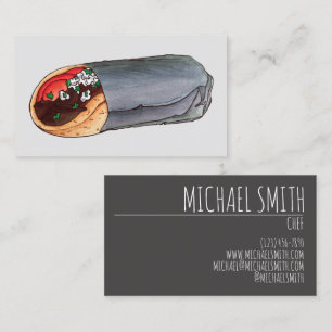 Greek Gyro Mediterranean Food Diner Restaurant Business Card