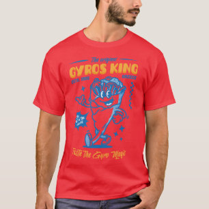 Greek Gyros Retro Mascot T-Shirt