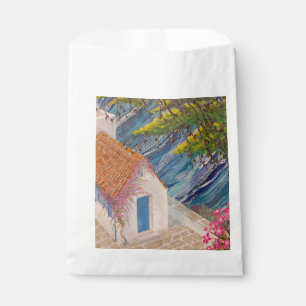Greek Holidays Blue and Pink Favour Bag